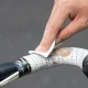 Перфорированная силиконовая обмотка руля Rockbros, белая
