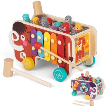 Mammoth Pounding Bench Toy with Xylophone for Toddlers Jhtoy-561