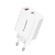 Сетевое зарядное устройство Wozinsky WLS-20W, 20 Вт, USB-A и USB-C, с кабелем USB-C...