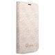 Guess iPhone 14 Pro Max Wallet Case 4G Vintage Gold Logo, Pink