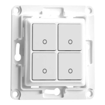 Shelly Wall Switch 4 sienas slēdzis, balts