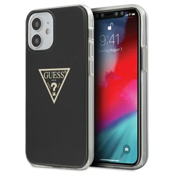 Vāciņš Guess GUHCP12SPCUMPTBK priekš iPhone 12 mini 5.4" Metallic, melns