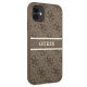 Guess 4G Stripe Case for iPhone 11 / XR - Brown