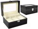 Iso Trade Watch Organizer, 3 Compartments, Black