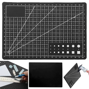 A5 Self-Healing Cutting Mat 15x22cm Black