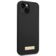 Guess Silicone Logo Plate MagSafe Case for iPhone 14 Plus - Black