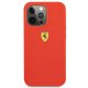Ferrari iPhone 13 Pro Max sarkans silikona vāciņš