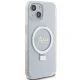 Guess Ring Stand Script Glitter MagSafe case for iPhone 15 / 14 / 13 - transparent