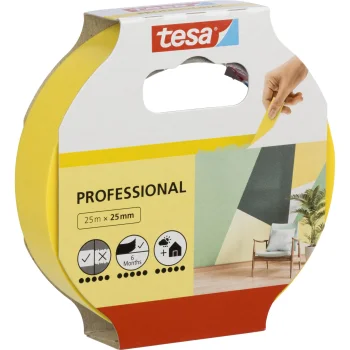 Малярная лента Tesa 56270 25 м x 25 мм, желтая