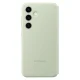 Samsung Galaxy S24 Plus atverams vāciņš maciņš grāmatiņa Smart View Wallet Case, gaiši zaļš