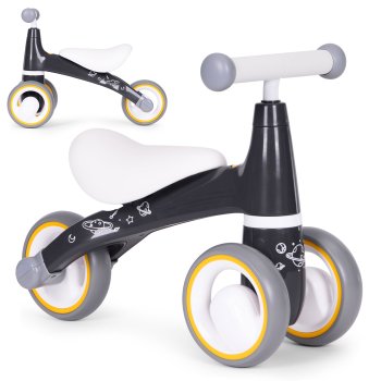 Ecotoys LB1603-BLACK Balance Bike for Kids, Black