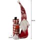 Ruhhy Christmas Gnome with Bottle Cover, White/Red