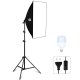 Puluz studijas apgaismojuma komplekts ar 50x70cm softboksu un LED spuldzi, PU5070EU