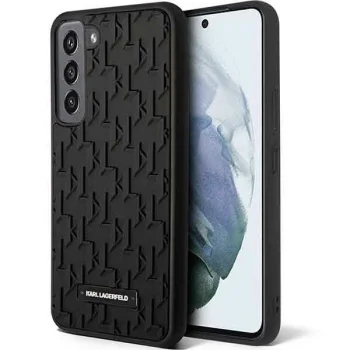 Karl Lagerfeld 3D Monogram vāciņš Samsung Galaxy S23 Melns