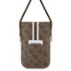 Guess universāla tālruņa somiņa Wallet 4G Stripes, brūna