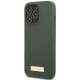Чехол Guess Silicone Logo Plate MagSafe для iPhone 13 Pro Max, зеленый
