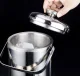 Ведёрко, ёмкость, контейнер для льда с щипцами и ложкой, 1.3L /...