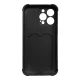 Чехол Card Armor Case для iPhone 13 Mini с отделением для карт Черный