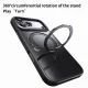 Чехол для iPhone 18 Pro Max / 17 Pro Max с подставкой 360° и MagSafe, черный