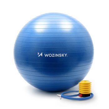 Wozinsky Exercise Fitness Gym rehabilitation Ball 65 cm, Blue