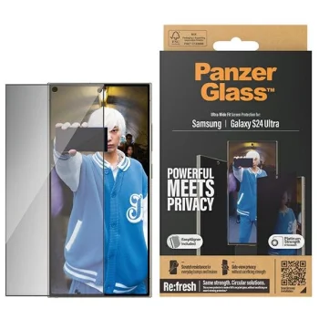 Закаленное стекло PanzerGlass Ultra-Wide Fit Privacy с позиционером для Samsung Galaxy...