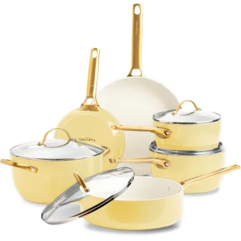 GreenPan Padova Reserve 6-Piece Cookware Set, Yellow