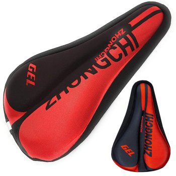 Bicycle Silicone Seat Saddle 3D Cover Profiled, Red