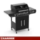 Kaminer Varen Black 4.0 Gāzes grils 3+1 13.5kW ar čuguna resti