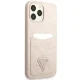 Guess 4G Triangle Logo Cardslot vāciņš iPhone 13 / 13 Pro - Rozā