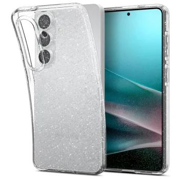 Spigen Liquid Crystal Glitter vāciņš priekš Samsung Galaxy S26, caurspīdīgs ar spīdumiem