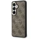 Чехол Guess 4G Embossed Ring MagSafe для Samsung Galaxy S26 Plus, коричневый