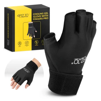 4FIZJO ColdPack PRO gēla cimds siltuma un aukstuma terapijai, melns