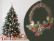 Рождественский венок для двери и стены, 30x25 см