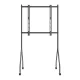 Maclean MC-180 B TV statīvs uz riteņiem, 37-80\", 50kg, VESA 600x400, Melns