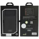 Кожаный чехол Audi Leather Case MagSafe для iPhone 18 Pro Max / 17 Pro Max, черный