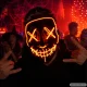 LED Light-Up Halloween / Party Mask Purge, Universal Size