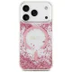 Guess Resin Bottom Glitter MagSafe vāciņš iPhone 18 Pro Max / 17 Pro Max, rozā