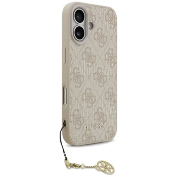 Guess iPhone 17 vāciņš 4G Charms Collection MagSafe, rozā