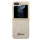 Guess Glitter Script case for Samsung Galaxy Z Flip 5 - gold
