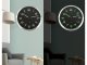 Wall clock fluorescent large silent glowing numbers stars 30cm
