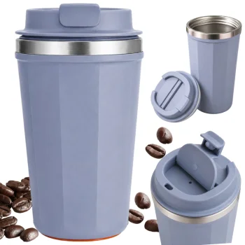 Termokrūze ar piesūcekni pret apgāšanos, 380 ml, zila