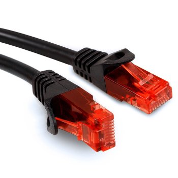 Maclean MCTV-741 UTP Cat6 tīkla kabelis, 20m, Melns