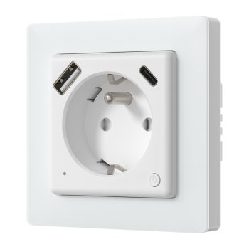 Умная настенная розетка Avatto WOT20-FR с USB-C