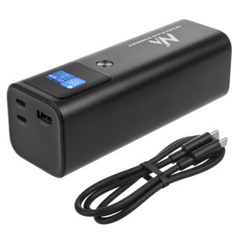 Внешний аккумулятор Maclean MCE335, 24600mAh, PD 140W, 2x USB-C, USB-A