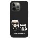 Apple iPhone 13 Pro 6.1\'\' Karl Lagerfeld Silicone Karl & Choupette Case Cover (KLHCP13LSSKCK), Black
