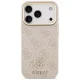 Guess iPhone 17 Pro vāciņš 4G Strass Logo MagSafe, rozā