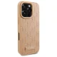 Чехол Karl Lagerfeld для iPhone 16 Pro Leather Monogram Metal Logo MagSafe, бежевый
