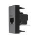 Модуль розетки LAN Maclean MCE725B, Cat 6, одинарный, черный