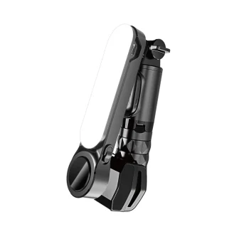 Gimbal stabilizators Devia selfie stick ar Bluetooth un trijkāji, melns