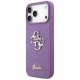 Guess iPhone 17 Pro Max vāciņš Fixed Glitter Big 4G, violets